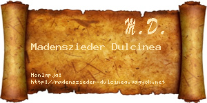 Madenszieder Dulcinea névjegykártya